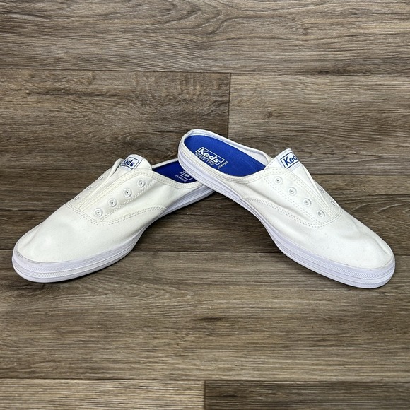 Keds Slip-On Women's 9 White Canvas Kick Start Mule Hands Free Shoes Casual - Picture 3 of 8